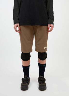 Short + calza mujer MTB café