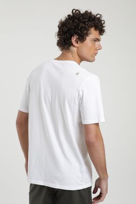 Imagen 2 del producto Polera hombre manga corta Bolsillo blanco Algodón orgánico Froens
