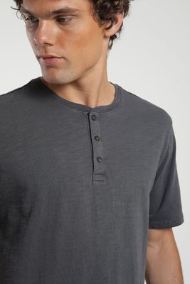 Imagen 2 del producto Polera hombre manga corta Mao grafito Algodón orgánico Froens