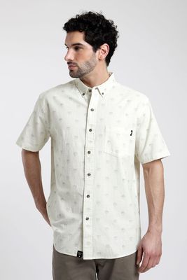 Camisa Manga Corta Hombre Palmeras