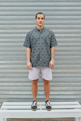 Imagen 2 del producto Camisa manga corta viscosa Sol negro