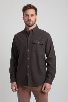 Camisa manga larga hombre Classic grafito