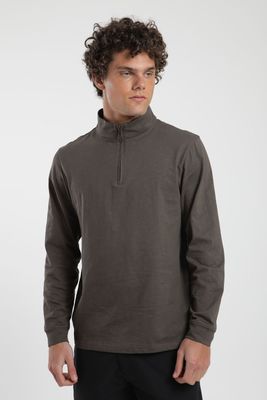 Imagen 2 del producto Polerón hombre Ulmo hombre café Algodón orgánico Froens