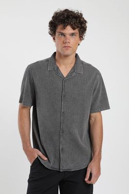 Camisa hombre manga corta Manly grafito Algodón orgánico Froens