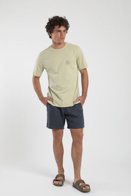 Imagen 2 del producto Polera hombre manga corta Vibes beige Algodón orgánico Froens