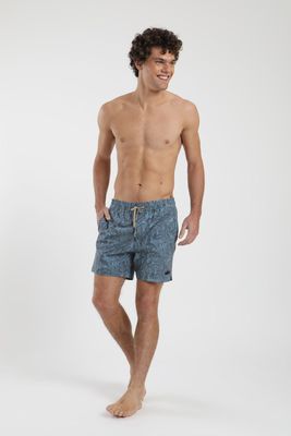 Traje de Baño hombre Trunk Pez azul Poliéster Reciclado Froens