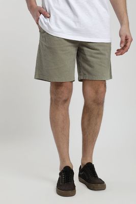 Short hombre Cotelé verde