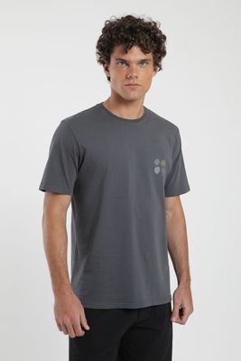 Imagen 1 del producto Polera hombre manga corta Monstera grafito Algodón orgánico Froens