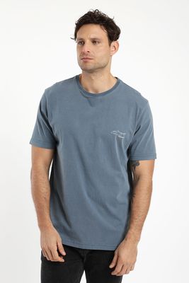 Polera hombre manga corta pez 100% algodón orgánico Froens