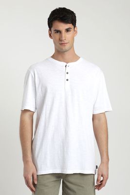 Polera manga corta hombre Mao blanco