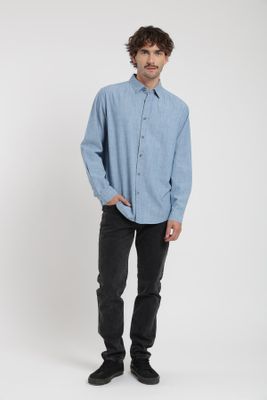 Imagen 2 del producto Camisa manga larga  Chambray celeste Froens