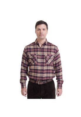 Camisa Leñadora Café Claro