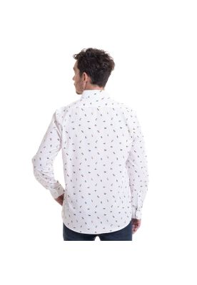 Imagen 2 del producto Camisa Estampada Microprint Blanco