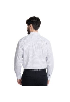 Imagen 2 del producto CAMISA HOMBRE CUELLO SEMI ITALIANO BOLSILLO PECHO CUADRO CLÁSICO
