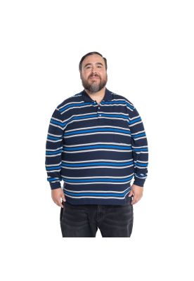 Imagen 1 del producto Polera Manga Larga Piqué Rayas Hombre