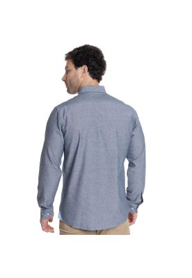 Imagen 2 del producto CAMISA HOMBRE MANGA LARGA CUELLO SEMI ITALIANO CHAMBRAY