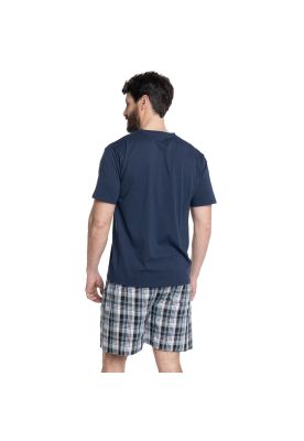Imagen 2 del producto PIJAMA HOMBRE RELAX DÚO POLERA JERSEY BERMUDA CUADROS