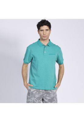 Imagen 2 del producto Polera Manga Corta Jacquard Mc Azul