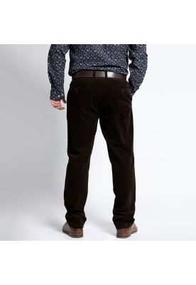 Imagen 2 del producto Pantalón Cotelé Con Pinzas Café Oscuro