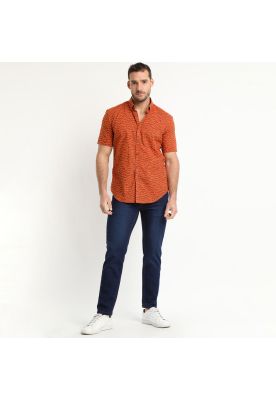 Camisa Estampada Diseño Mc Naranja
