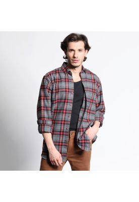 Camisa Manga Larga Franela Regular Fit