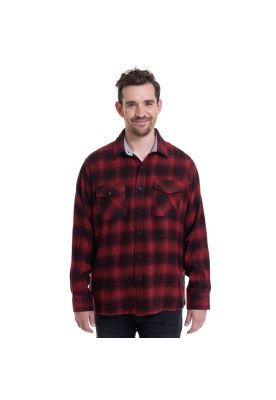 Camisa Leñadora Rojo Oscuro