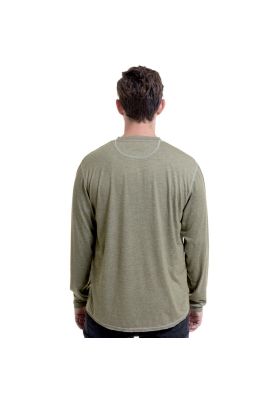 Imagen 2 del producto Polera Manga Larga Slub Melange Khaki