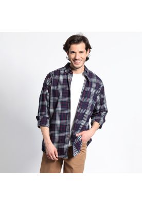 Camisa Manga Larga Franela Regular Fit