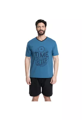 Imagen 1 del producto PIJAMA HOMBRE RELAX TOTAL POLERA Y BERMUDA JERSEY