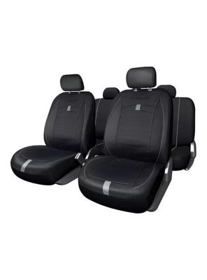 Fundas Cubreasiento B-equip Ecocuero Negro Universales - Sp