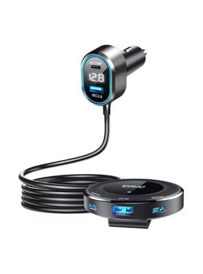 Imagen 2 del producto Cargador Aiwa Usb Rápido Auto Extensión Pasajeros
