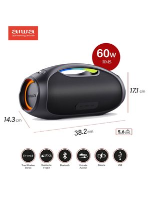 Imagen 2 del producto Parlante portátil bluetooth TWS Aiwa AWS244BT