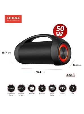 Imagen 2 del producto Parlante Portátil Bluetooth Tws Fm Boombox Aw-S600