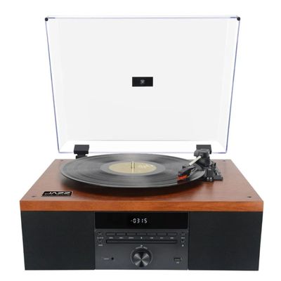 Tornamesa Retro 4 en 1 Jazz Audio 70´S Jewel CD y Radio FM