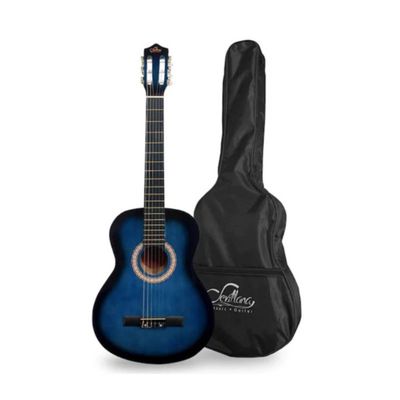Imagen 1 del producto Guitarra Sevillana Azul-Negro 30 Pulgadas Para Niños Con Funda