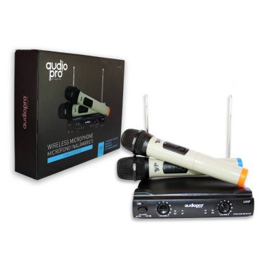 Imagen 2 del producto Microfono Inalambrico Doble Vocal UHF Audio Pro AP02040
