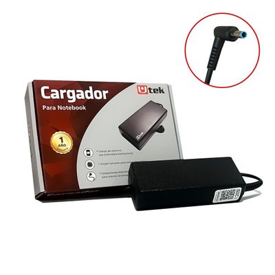 Cargador Notebook Compatible HP 19.5v 4.62A Certificado UT-HP90 Punta Azul