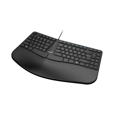 Teclado Genius Ergonometrico Copilot Palm Rest USB KB-700