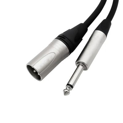 Cable de audio XLR macho a Jack mono de 6 Mts UL-MIC-XJ4006