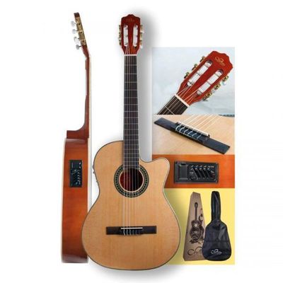 Imagen 2 del producto Guitarra Electroacustica Adulto Sevillana Con Funda