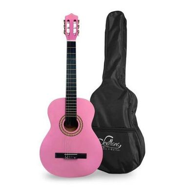 Guitarra Sevillana Rosada 30 Pulgadas Para Niños C