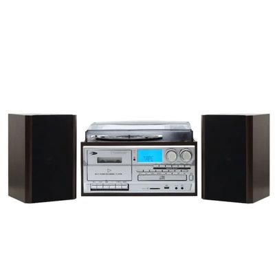 Imagen 2 del producto Tornamesa Bluetooth Con CD y Cassette mas Parlante Externo Introtech