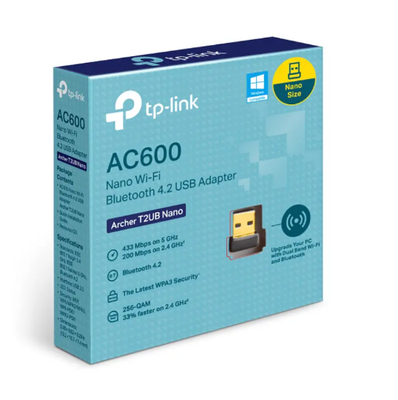 Imagen 2 del producto Adaptador USB AC600 Nano Wi-Fi Con Bluetooth 4.2 TP-LINK Archer T2UB