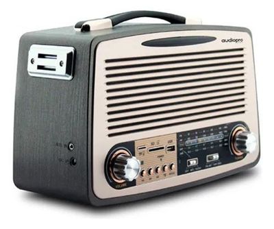 Radio Portatil Retro Audiopro Recargable Bluetooth 6W AP02051