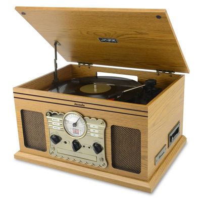 Imagen 2 del producto Tornamesa Retro 7 en 1 Jazz Audio Jazzola CD y Cassette