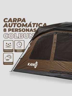 Imagen 2 del producto Carpa Colbun Kano Camping Automática 8 Personas Impermeable