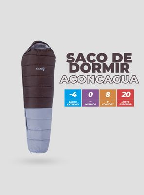 Imagen 2 del producto Saco de Dormir Kano Aconcagua  -4 / 0 / 8°C 1,6 Kg  Marron