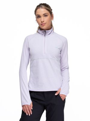 Poleron Mujer Nano Fleece Lila Claro Kano Tineo Deportivo