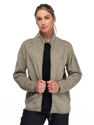 Chaqueta Polar Tejido Mujer Kano Notro Verde con Bolsillos