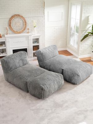 Imagen 2 del producto Sillón Pouf / Puff Plegable Relan Otto con Apoyapies